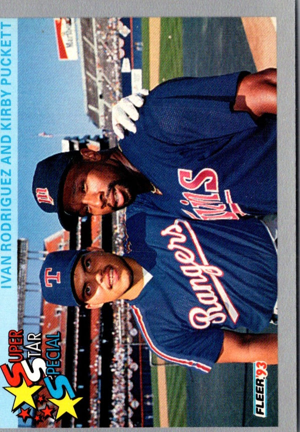 1993 Fleer Ivan Rodriguez/Kirby Puckett #355