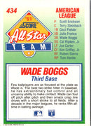 1992 Score Wade Boggs