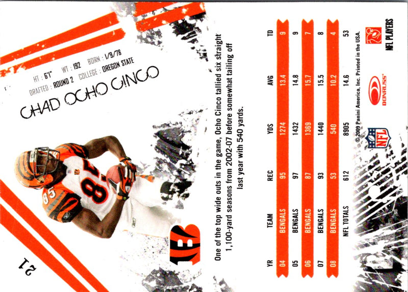 2009 Donruss Chad Ochocinco