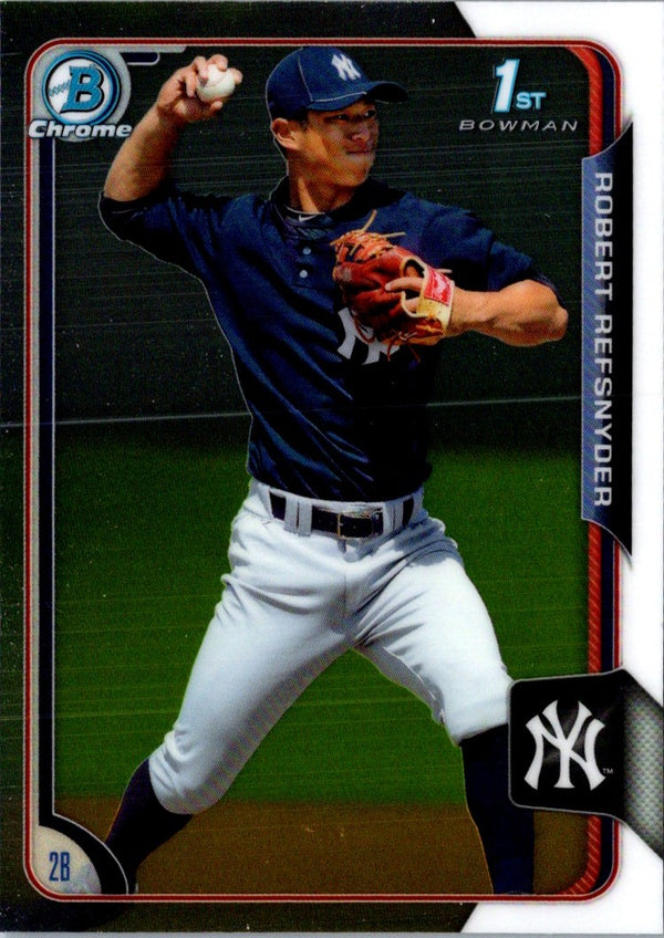 2015 Bowman Chrome Prospects Robert Refsnyder #BCP104