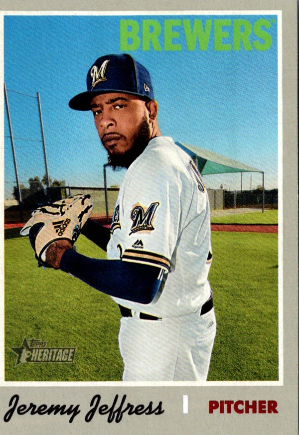 2019 Topps Heritage Jeremy Jeffress #249