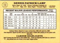 1985 Donruss Dennis Lamp #119