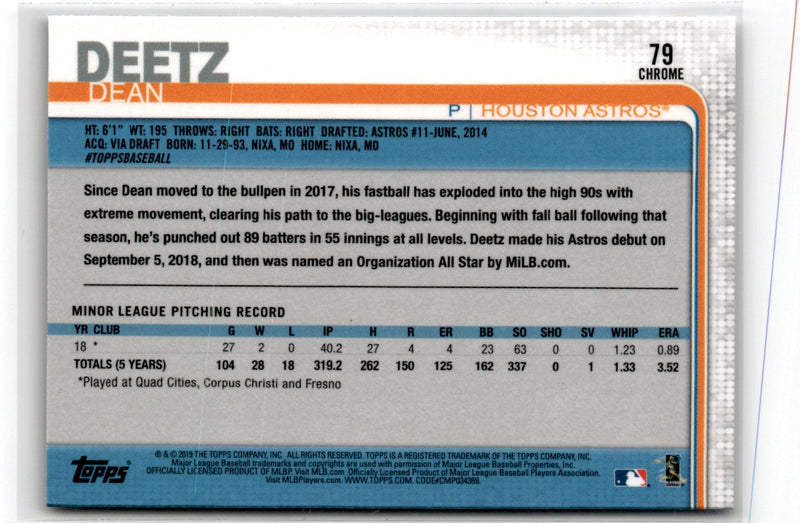 2018 Topps Chrome Houston Astros