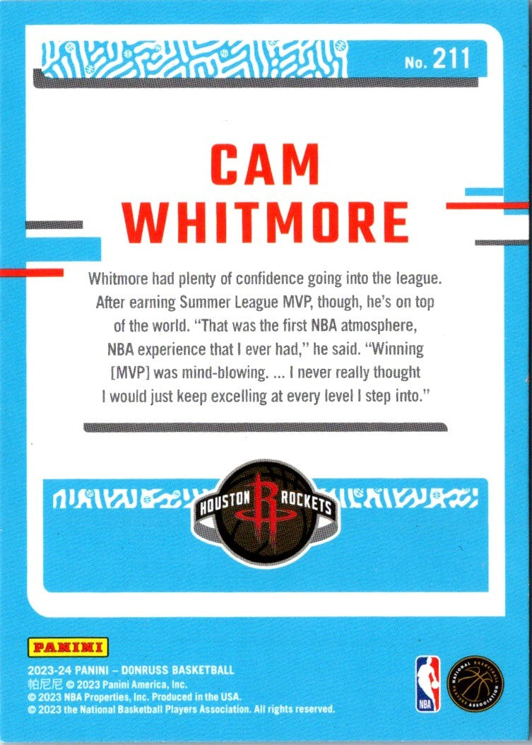 2023 Donruss Red Cam Whitmore