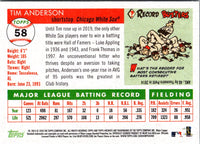 2020 Topps Archives Tim Anderson #58