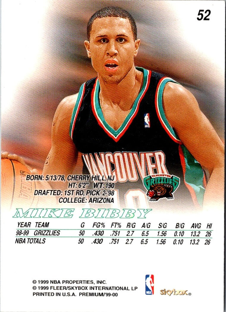 1999 SkyBox Premium Mike Bibby
