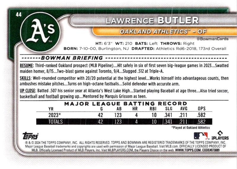 2024 Bowman Green Pattern Lawrence Butler