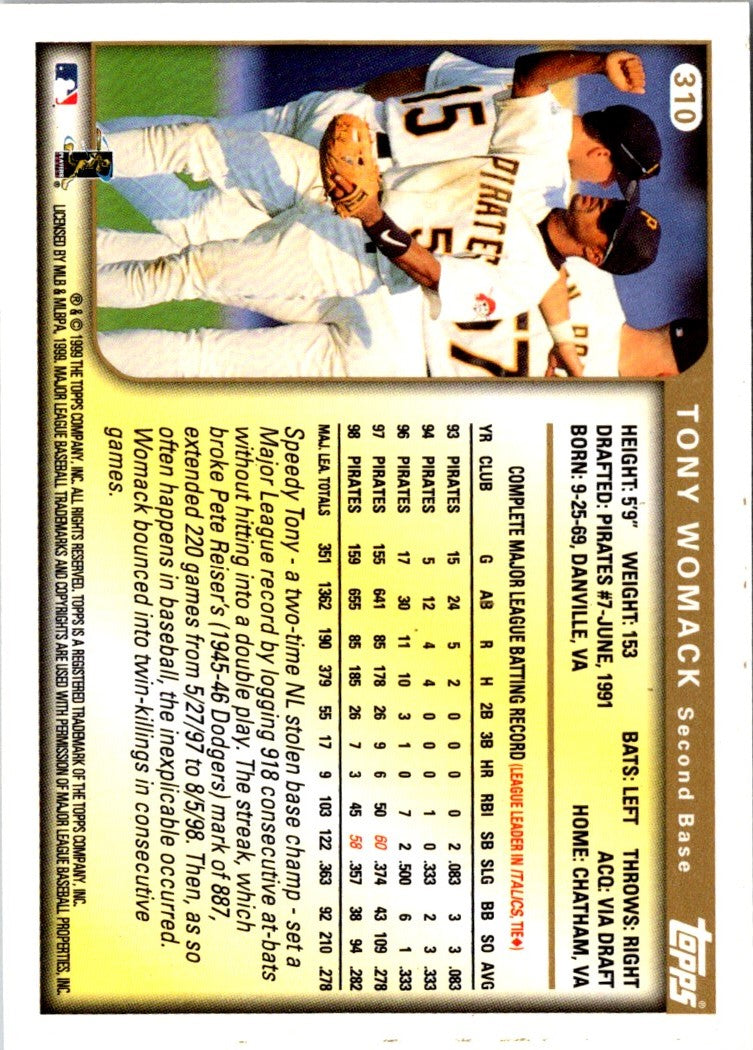 1999 Topps Tony Womack