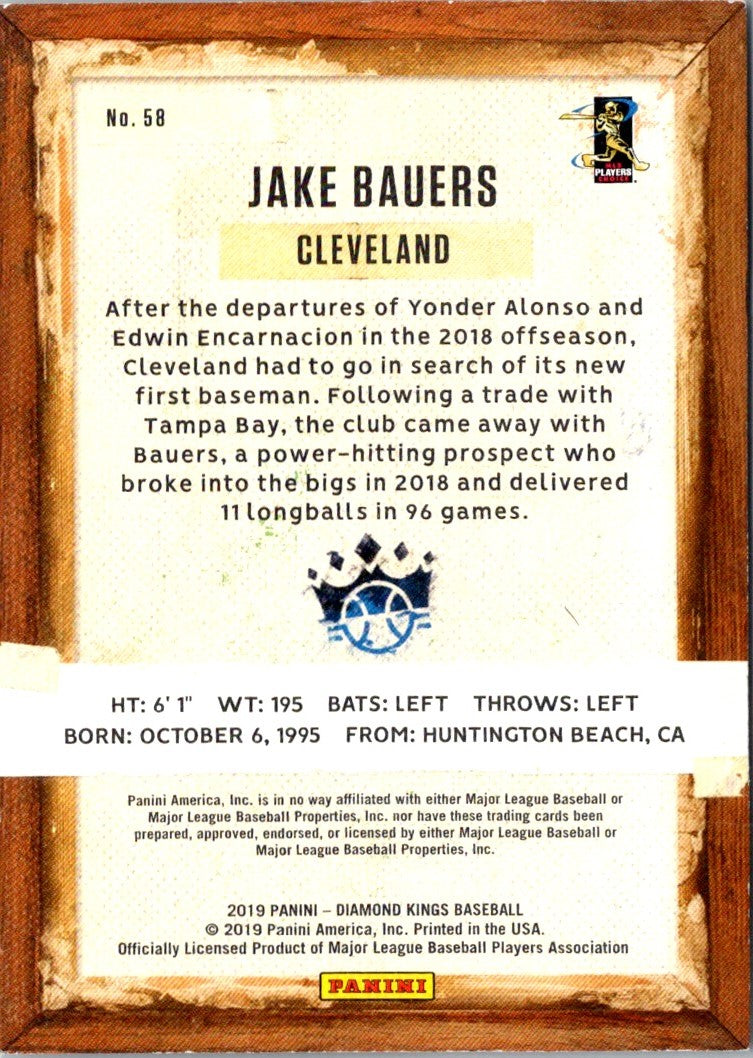 2019 Panini Diamond Kings Jake Bauers