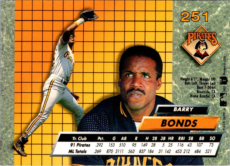 1992 Ultra Barry Bonds