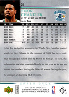 2007 Upper Deck Electric Court Gold Tyson Chandler #20