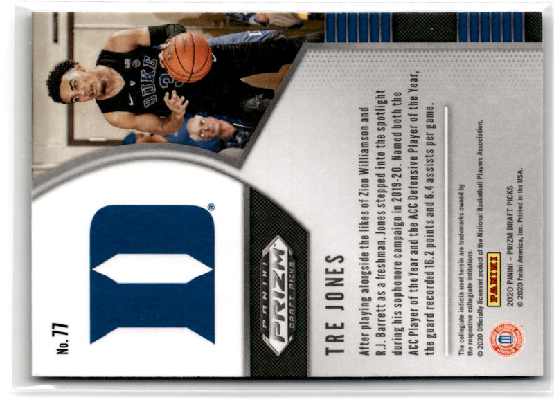 2020 Panini Prizm Draft Picks Collegiate Tre Jones