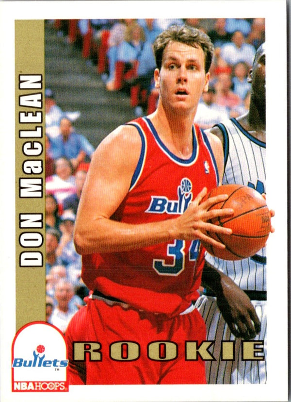 1992 Hoops Don MacLean #478 Rookie