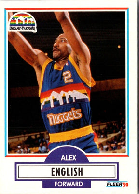 1990 Fleer Alex English #48