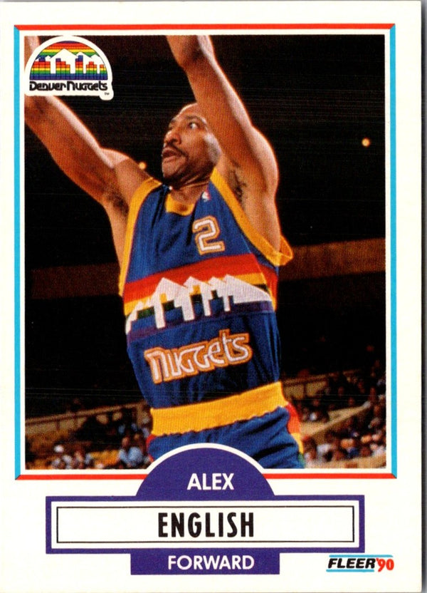1990 Fleer Alex English #48