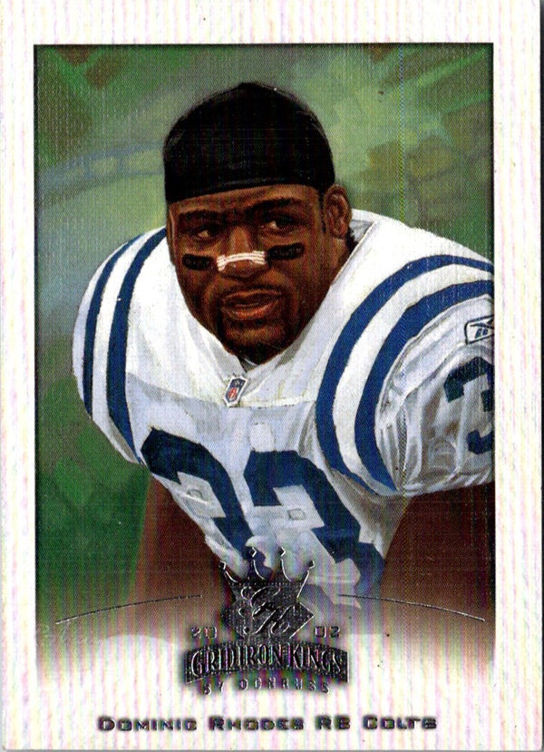 2002 Donruss Gridiron Kings Dominic Rhodes #38