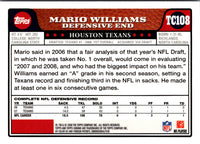 2008 Topps Chrome Mario Williams #TC108