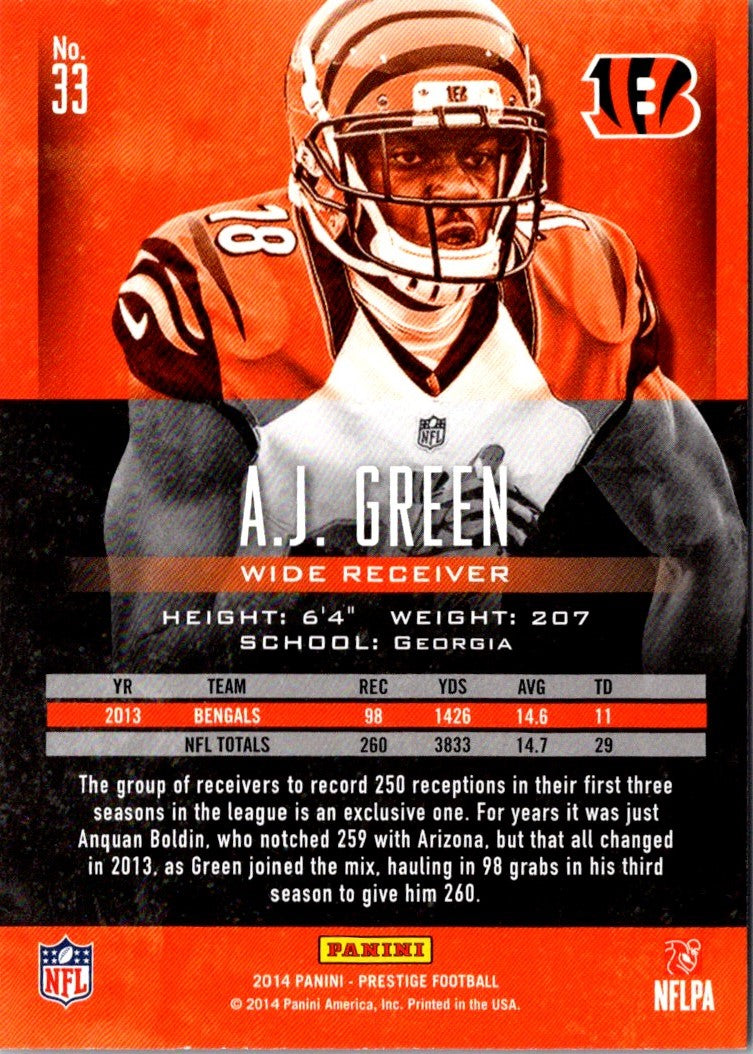 2014 Panini Prestige A.J. Green