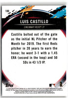 2020 Topps Fire Gold Minted Luis Castillo #100