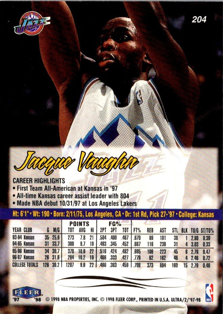 1997 Ultra Jacque Vaughn