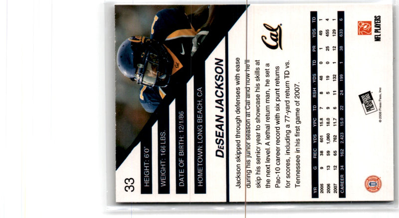 2008 Press Pass SE DeSean Jackson