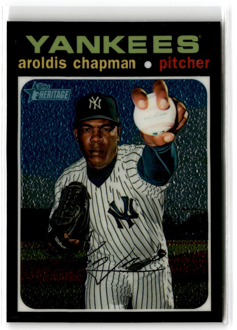 2020 Topps Heritage Spring Mega Box Chrome Exclusives Aroldis Chapman