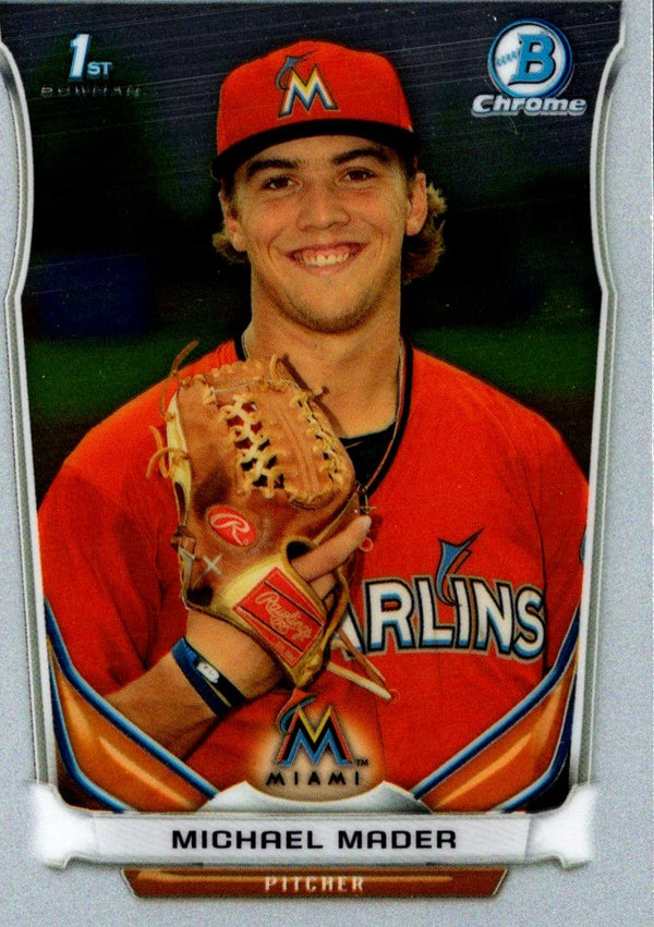 2014 Bowman Draft Picks & Prospects Chrome Michael Mader #CDP102