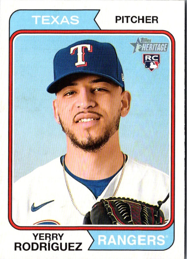 2023 Topps Heritage Yerry RodrÃ­guez #320 Rookie