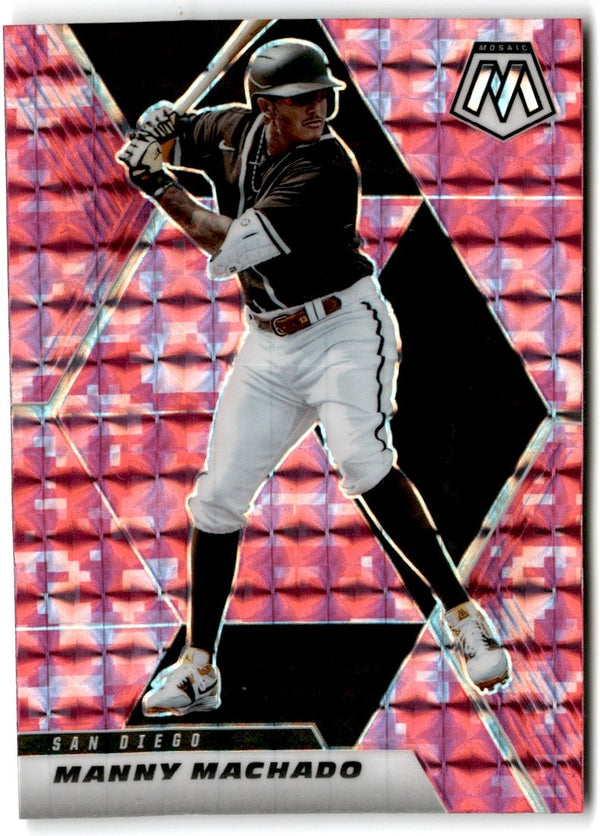 2021 Panini Mosaic Pink Camo Manny Machado #143