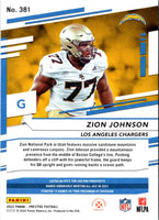 2022 Panini Prestige Zion Johnson #381 Rookie
