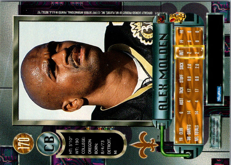 1997 Metal Universe Alex Molden