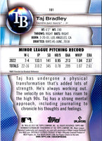 2023 Bowman Platinum Taj Bradley #101 Rookie