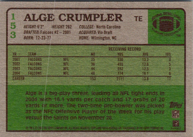 2005 Bowman Alge Crumpler