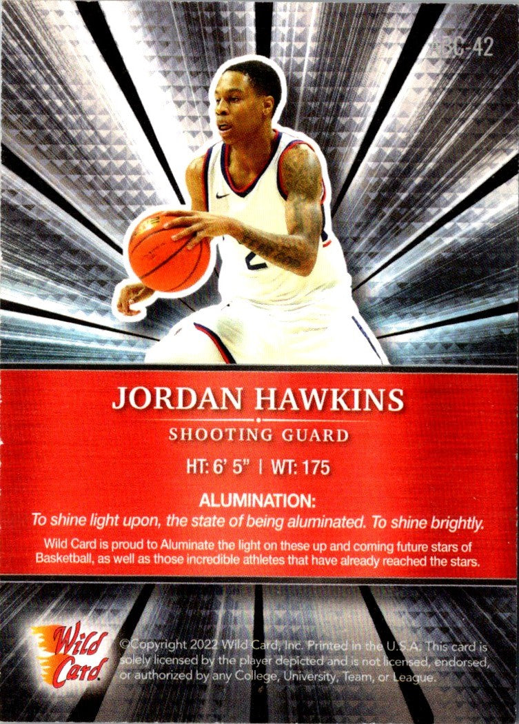 2023 Donruss Elite International Hyper Red and Green Jordan Hawkins