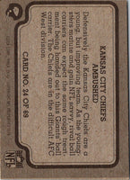 1979 Fleer Team Action Stickers Kansas City Chiefs Helmet #NNO