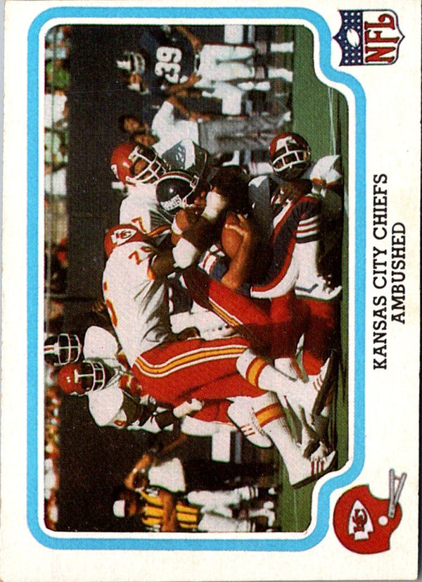 1979 Fleer Team Action Stickers Kansas City Chiefs Helmet #NNO