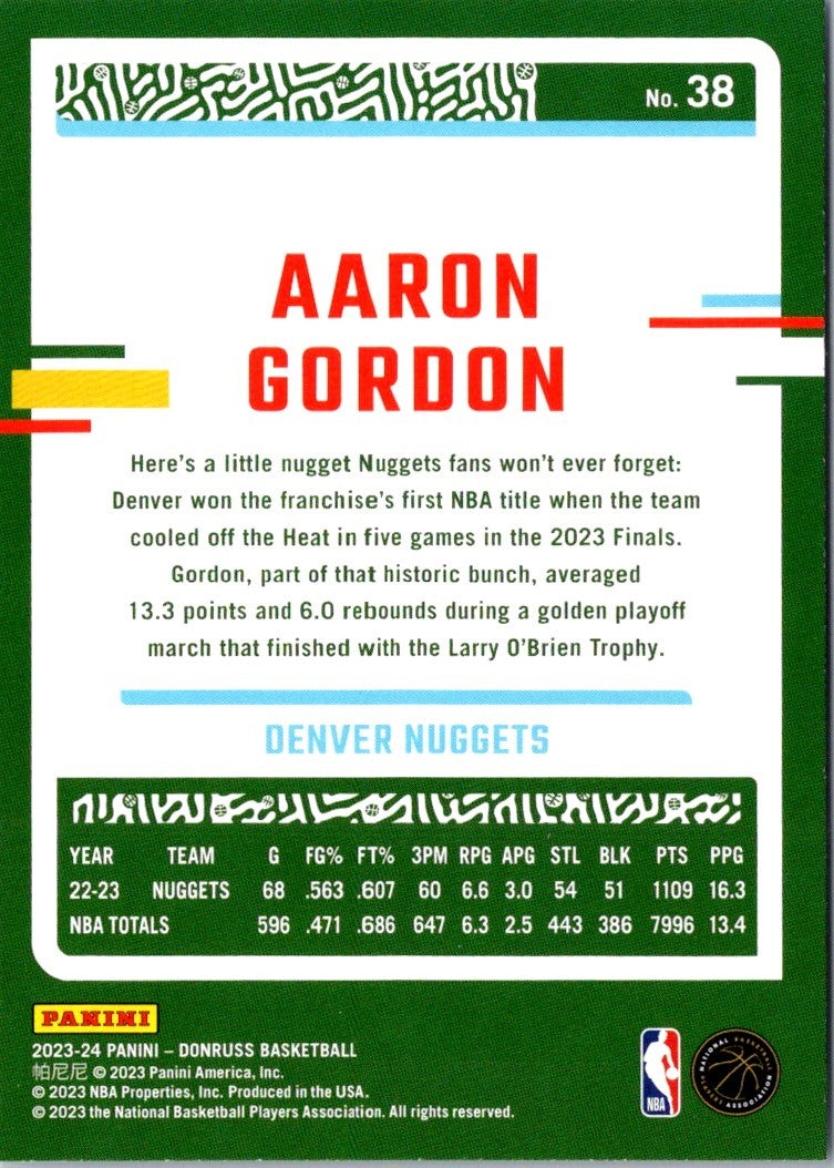 2023 Donruss Aaron Gordon