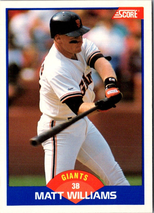 1989 Score Matt Williams #612