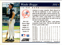 1994 Score Wade Boggs #101