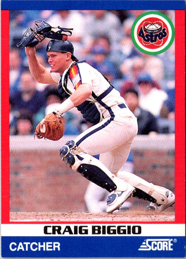 1991 Score 100 Superstars Craig Biggio #55