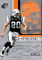 2001 Upper Deck Rookie F/X Wayne Chrebet #62