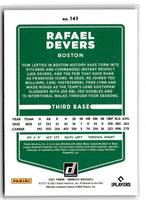 2021 Donruss Holo Blue Rafael Devers #141