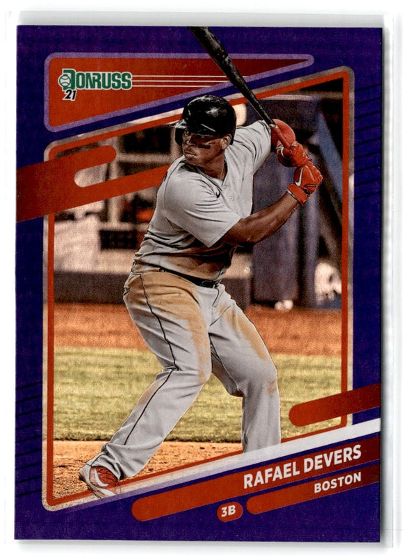 2021 Donruss Holo Blue Rafael Devers #141