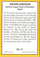 1987 Donruss Highlights Andre Dawson