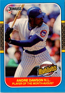 1987 Donruss Highlights Andre Dawson