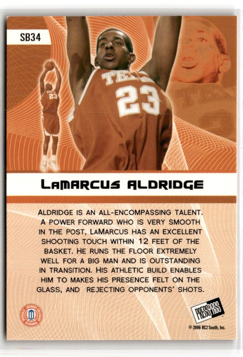 2006 Press Pass Green LaMarcus Aldridge