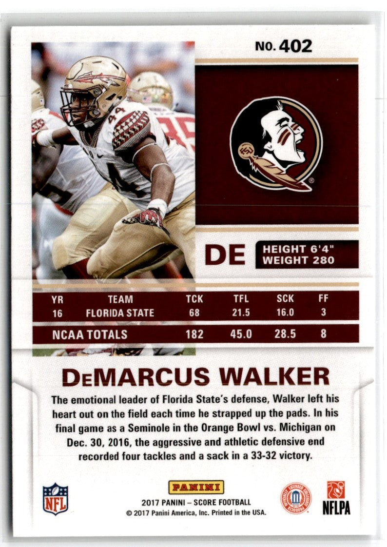 2017 Score Rookie DeMarcus Walker