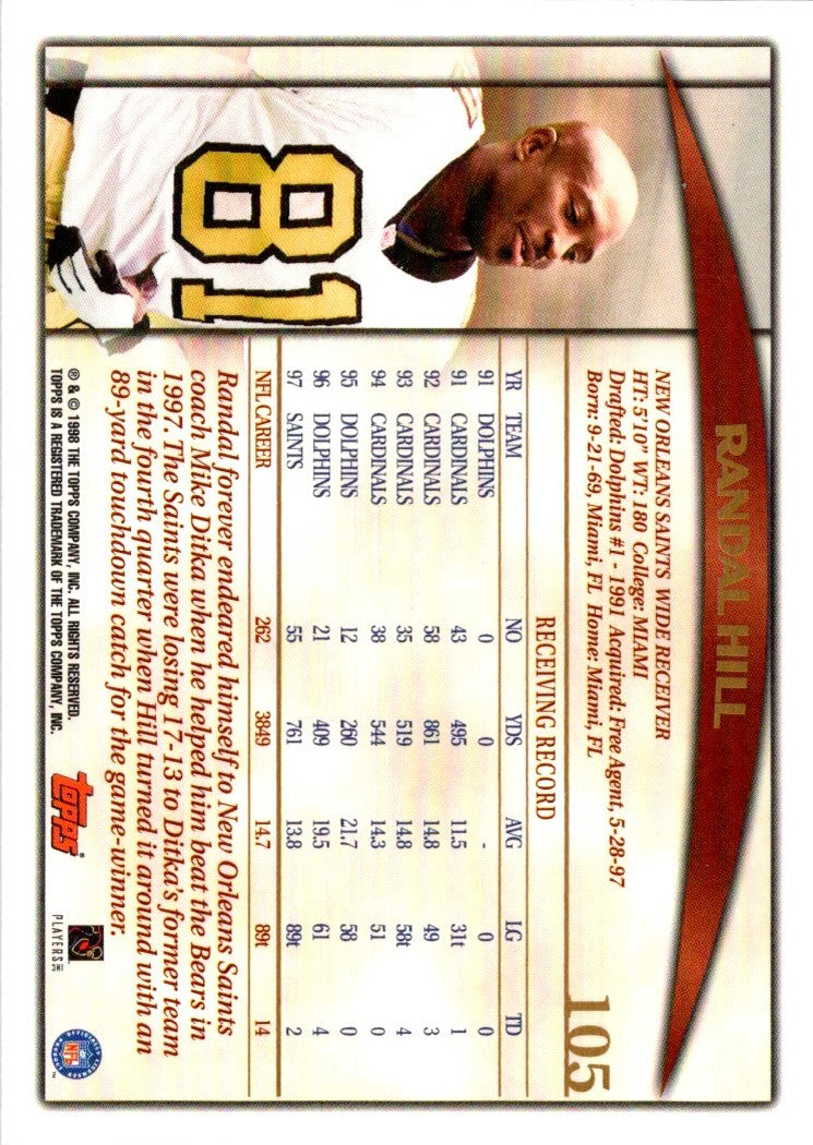 1998 Topps Randal Hill