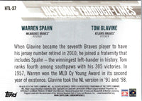 2019 Topps Historic Through-Lines Warren Spahn/Tom Glavine #HTL-37