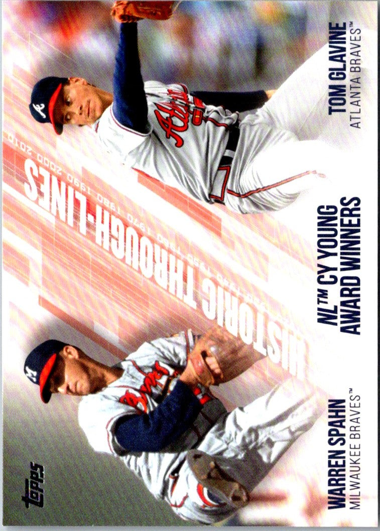 2019 Topps Historic Through-Lines Warren Spahn/Tom Glavine